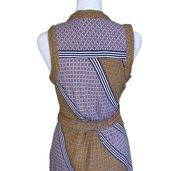 Anthropologie Maeve Carla Faux-wrap Midi Dress Fit & Flare Boho Print Feminine - Picture 8 of 16